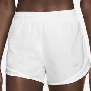 NIKE All White Women's Brief-Lined Running Shorts